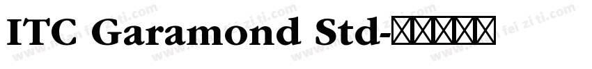 ITC Garamond Std字体转换